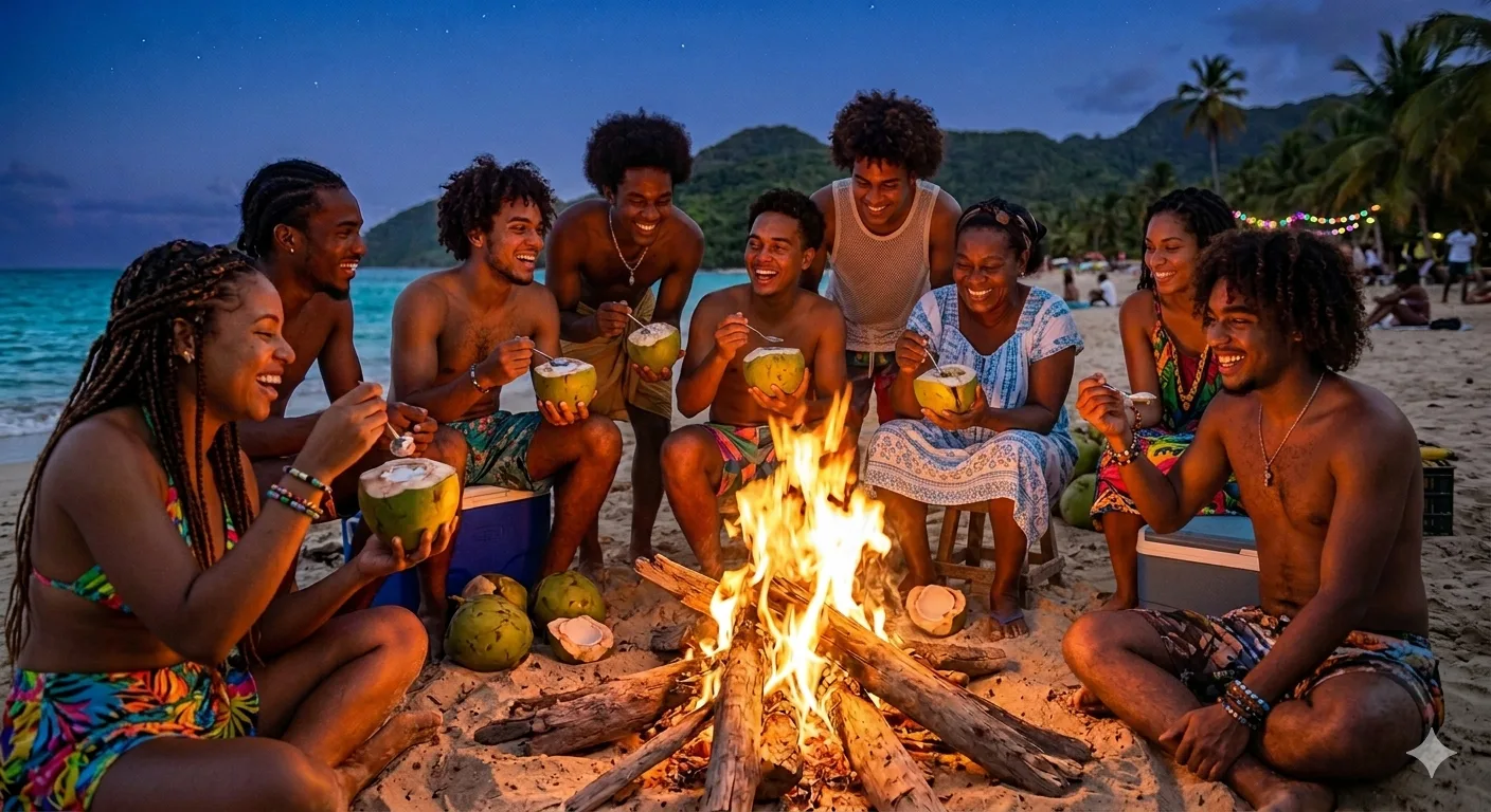 Sorbet coco maison à la sortie de la sorbetière